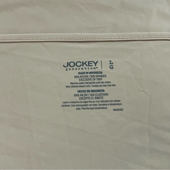 Jockey Tan Full Slip Cling-Free with Spaghetti Straps Size L - Picture 6 of 6